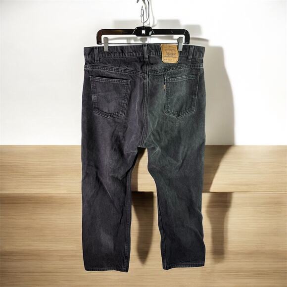 Levi's 505 VTG Men's 40x30 Charcoal Regular Fit Straight Leg Jeans Orange Tab - Picture 2 of 9